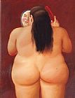 Donna Allo Specchio by Fernando Botero
